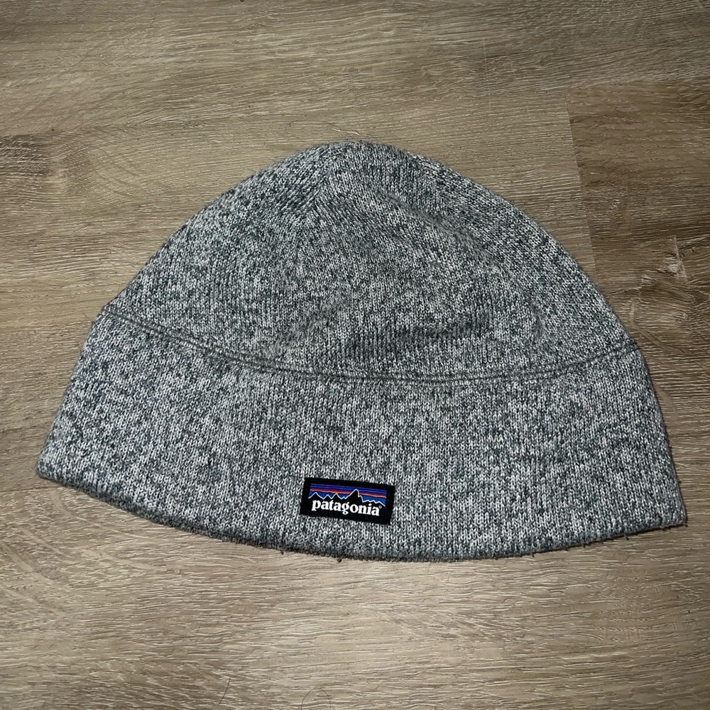 Patagonia Better Sweater Beanie Hat Cap Knit Gray Size Small